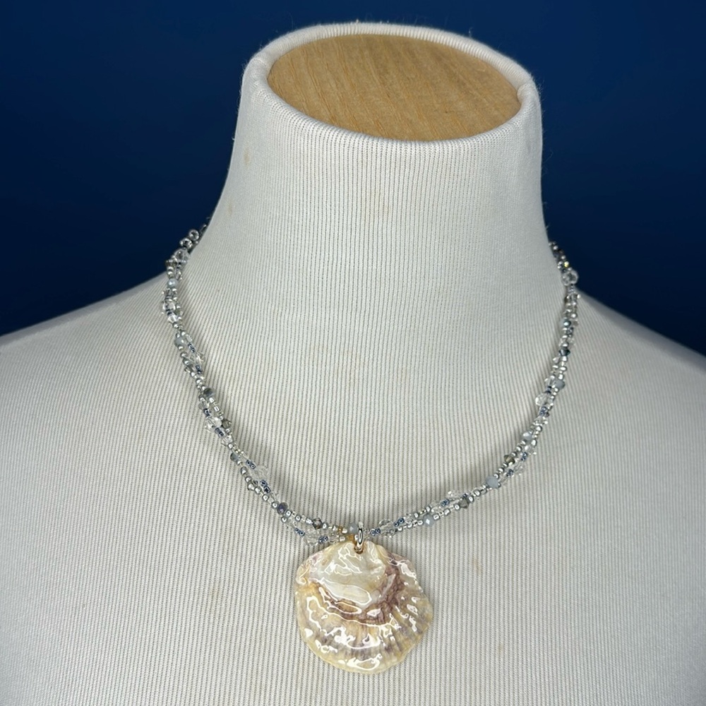 Oyster shell necklace